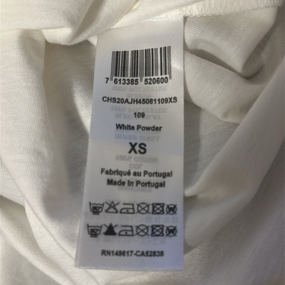 See by Chloe Womens Organza Ruffle-Sleeve Cotton T-Shirt Size XS Preppy Chic - Picture 8 of 9